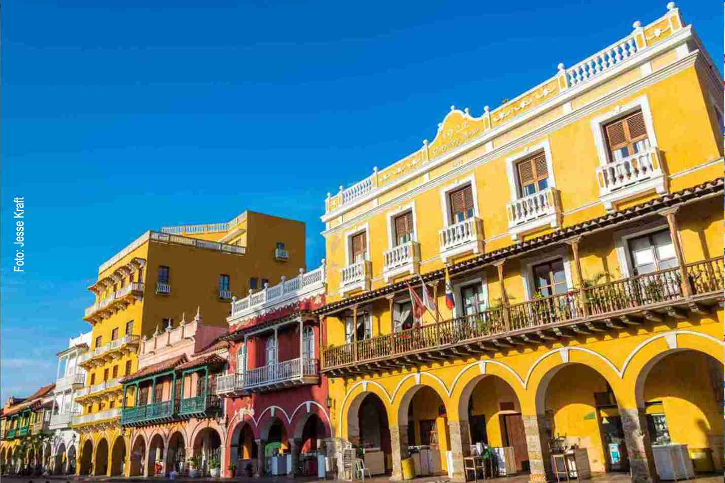 Historische Kolonialgebäude in Cartagena