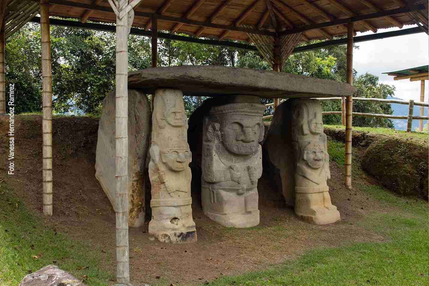 Stone totem in San Agustín Archaeological Park