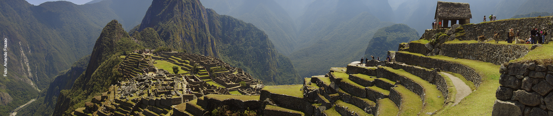 Berge und Terrassen von Machu Picchu
